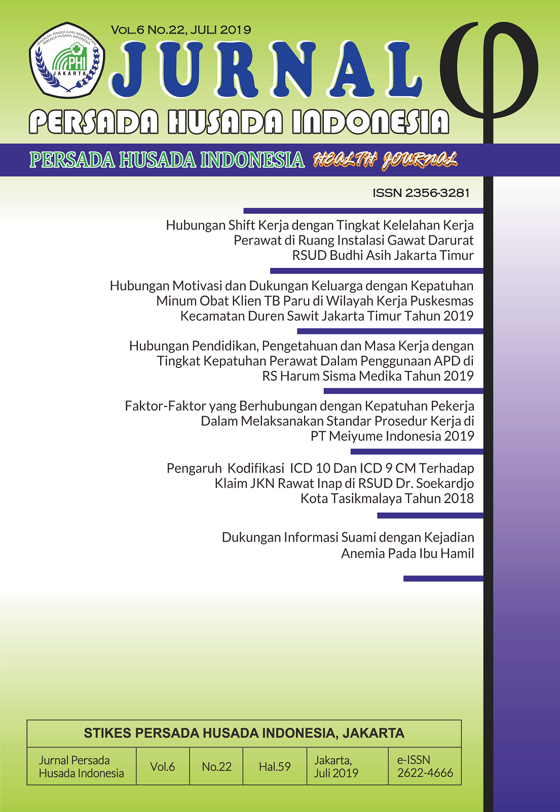 Cover Vol 6 No 22 Juli 2019